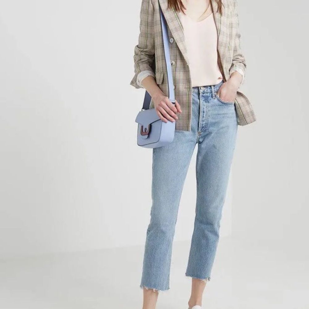 Agolde Riley Hi-Rise Straight Crop Jean 24